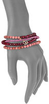 Thumbnail for your product : Sydney Evan Diamond, Pink Sapphire and Rhodonite Bracelet
