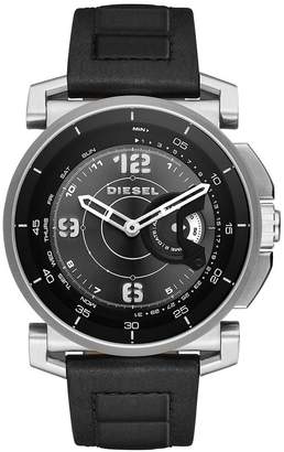 Diesel ON Black Dial Black Silicone Strap Hybrid Smartwatch
