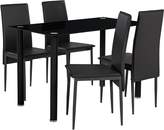 Thumbnail for your product : Argos Home Flynn Round Leg Glass Table & 4 Chairs