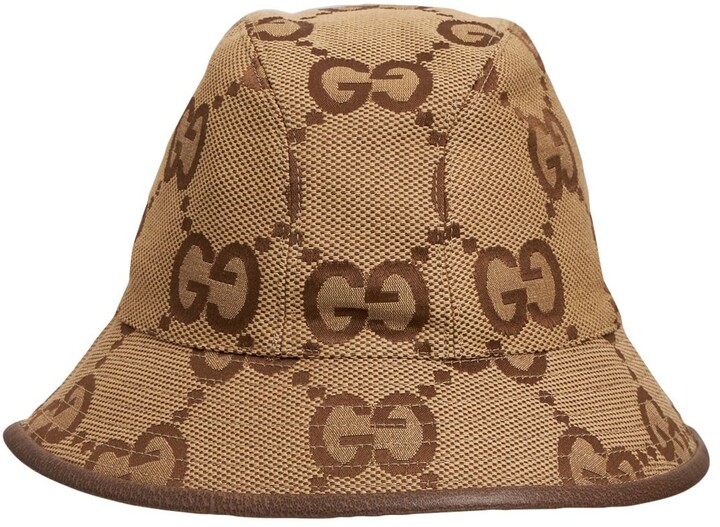 Gucci GG Maxi cotton blend jacquard bucket hat - ShopStyle
