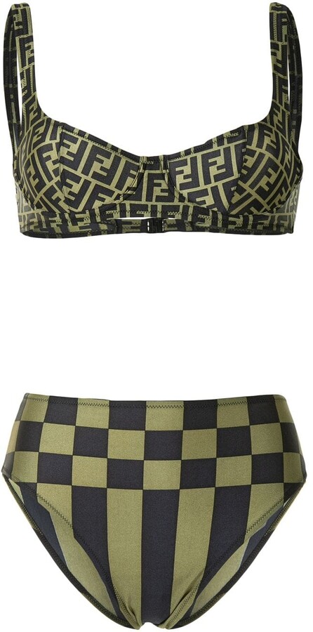 fendi bikini white trim