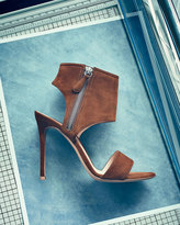 Thumbnail for your product : Gianvito Rossi Ankle-Wrap Suede Sandal, Medium Brown