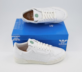 adidas Continental 80s 'Clean Classics' Trainers White Off White Green Sustainable