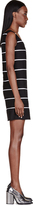 Thumbnail for your product : Marc Jacobs Black & White Striped Pocket ShiftDress