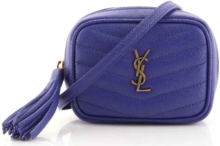 lou matelassé calfskin leather camera bolsa