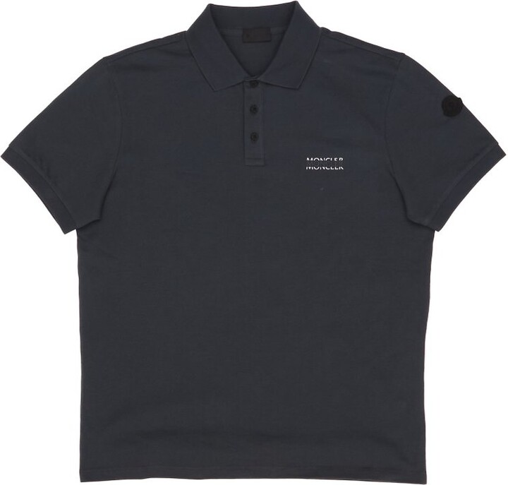 Moncler Logo Patch Short-Sleeve Polo Shirt