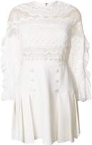 Thumbnail for your product : Self-Portrait lace detail long sleeve dress