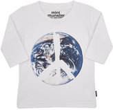 Thumbnail for your product : Munster Earth & Peace Sign Graphic T-Shirt-WHITE