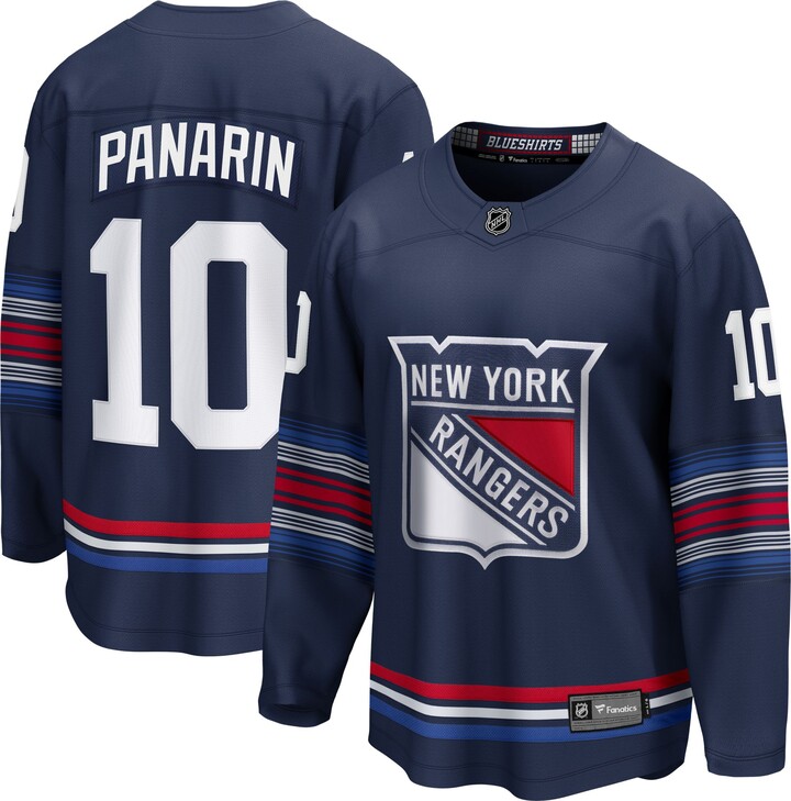 NHL Adult New York Rangers Artemi Panarin #10 Breakaway Alternate Replica Jersey, Men's, Small, Blue