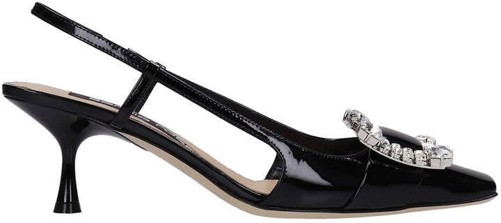 Sergio Rossi Patent Leather Women's Sandals | Shop the world's 