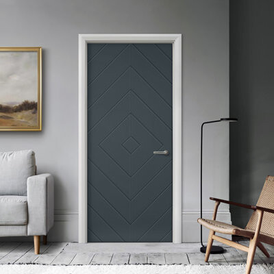 Calhome Painted Smooth Composite Single Prehung Interior Door