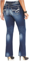 Thumbnail for your product : Hydraulic Plus Size Bailey Micro-Bootcut Jeans, Dark Wash