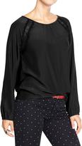 Thumbnail for your product : Old Navy Women's Lace-Trim Raglan-Sleeve Blouses