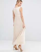 Thumbnail for your product : Queen Bee Sleeveless Maxi Dress With Geo Sequin Bodice And Tulle Skirt