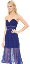 Thumbnail for your product : Self Portrait Fluted Strapless Lace Dress