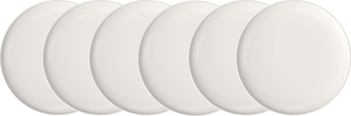 Villeroy & Boch Set of 6 Porcelain Afina Flat Plates