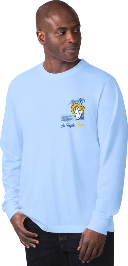 Men's Margaritaville Light Blue Los Angeles Rams It's Five O'Clock Somewhere Long Sleeve T-Shirt