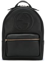 Gucci emBOSSed logo backpack 