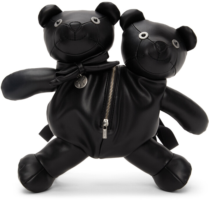 バッグ Heaven Double Headed Teddy Backpack Marc Jacobs Black Heaven By Double-Headed Teddy Backpack