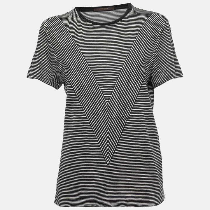 Louis Vuitton Monogram Sporty V-Neck T-Shirt, Black, Xs