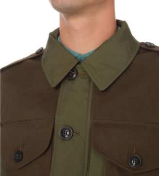 Burberry military-inspired shell and twill jacket