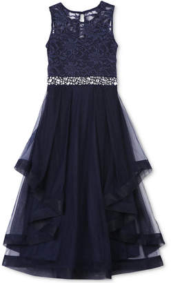 Speechless Embellished-Lace Maxi Dress, Big Girls (7-16)