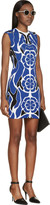 Thumbnail for your product : Alexander McQueen Blue Stretch Knit Matisse Dress
