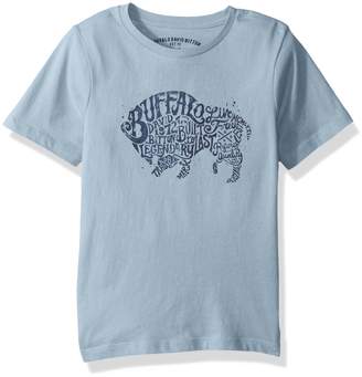 Buffalo David Bitton by David Bitton Big Boys' Typo Uno Tee Shirt, Medium Grey Heather, Small