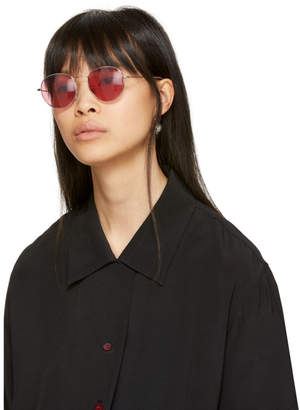 Gosha Rubchinskiy Silver and Pink Super Edition Wire Sunglasses