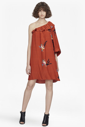 French Connection Delphine Draped One Shoulder Dress