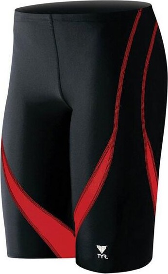 TYR Men's Alliance Splice Swim Jammers Competitive 30 Black/Red