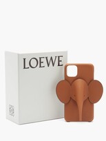 Thumbnail for your product : Loewe Elephant Iphone 11 Leather Phone Case - Tan
