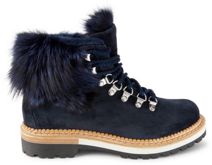 shearling lined hiking boots