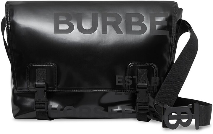 Burberry Men's Medium Alfred Messenger Bag - Black
