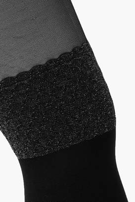 boohoo Over The Knee Glitter Festival Tights