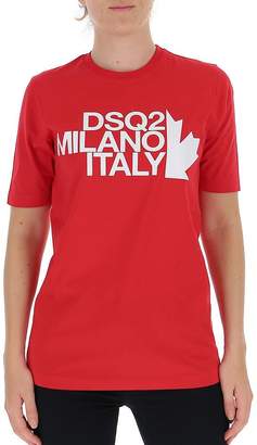 DSQUARED2 Logo Print Crewneck T-Shirt