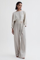 Thumbnail for your product : Reiss Wide Leg Elasticated Waist Trousers