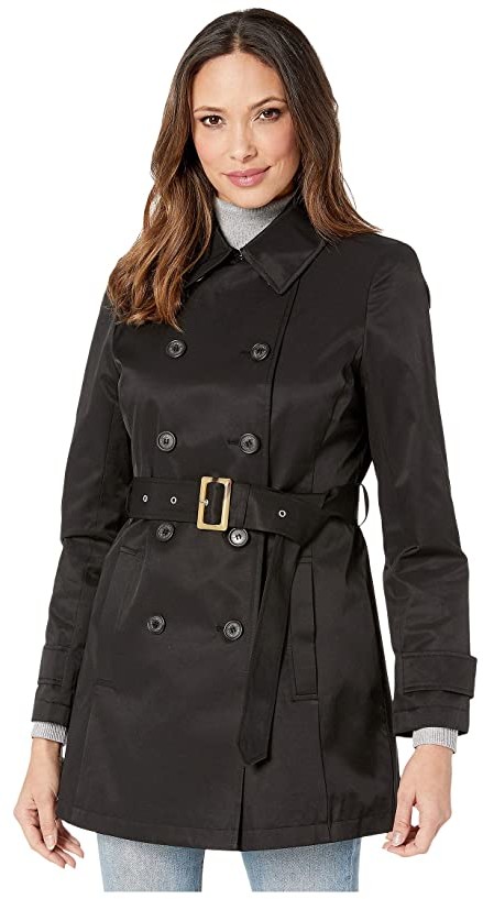 lauren ralph lauren short double breasted trench