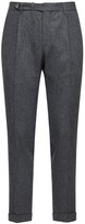 Thumbnail for your product : G・T・A Byron Cropped Wool Flannel Pants