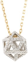 Thumbnail for your product : Noor Fares Hollow Icosagon pendant necklace