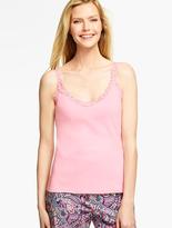 Thumbnail for your product : Talbots Lace-Trimmed Knit Tank