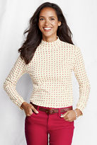 Thumbnail for your product : Lands' End Women's Tall Mock Turtleneck - Print
