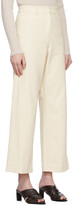 Thumbnail for your product : S Max Mara Off-White Sesto Trousers