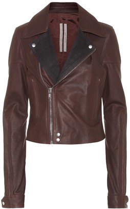 Rick Owens Dracu leather biker jacket