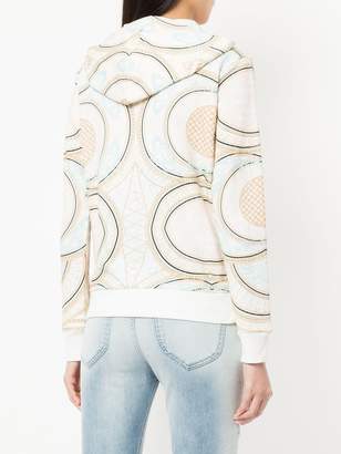 Pierre Balmain patterned zip front sweatshirt
