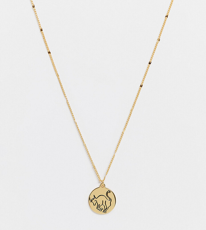 Kate Spade in the stars taurus pendant necklace with birthstone in gold -  ShopStyle