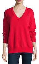 Thumbnail for your product : GREY Jason Wu Merino V-Neck Pullover Sweatshirt, Red