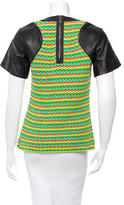 Thumbnail for your product : Altuzarra Leather-Trimmed Sweater
