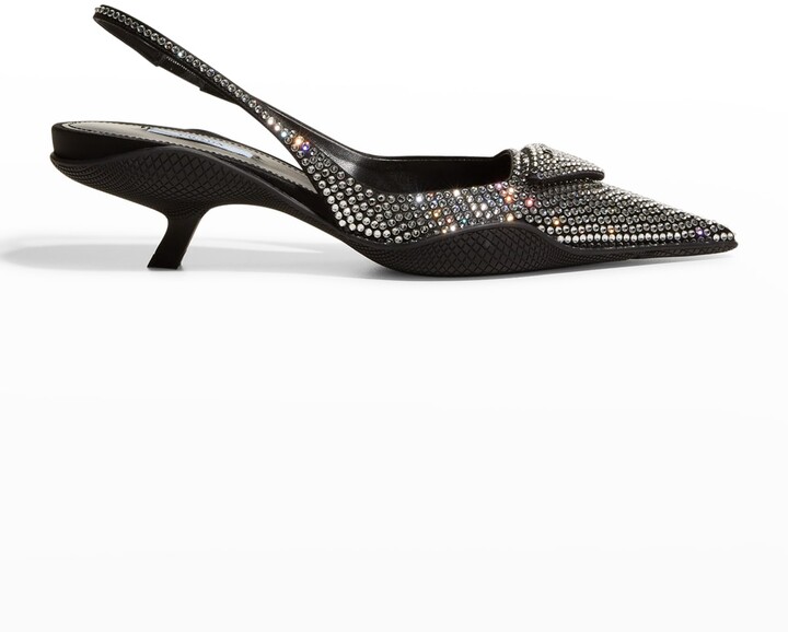 slingback kitten heels