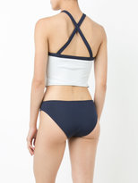 Thumbnail for your product : Jonathan Simkhai collared oxford one piece